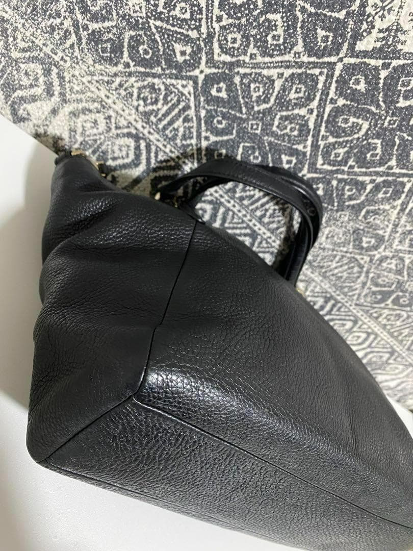 【美品】COACH コーチ F36675 レザー トートバッグ ハンド ブラック