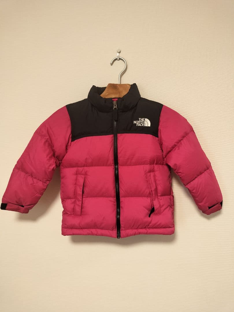 THE NORTH FACE ダウンジャケット ピンク/黒　サイズ110