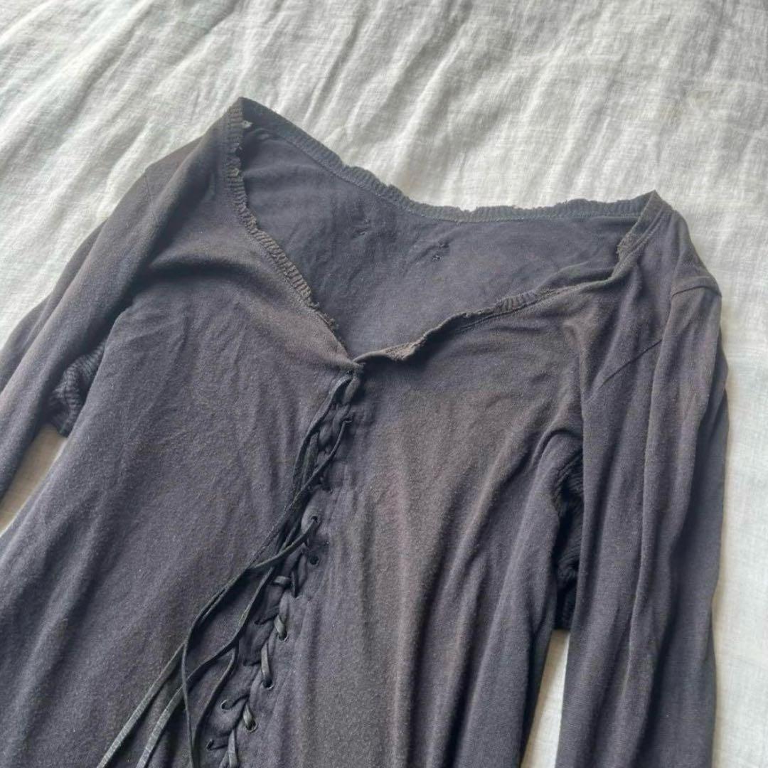 Ifsixwasnine レースアップカットソー　アーカイブ