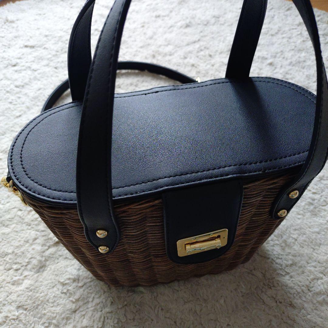 DIANA かごバッグ 2way ラタンバッグ