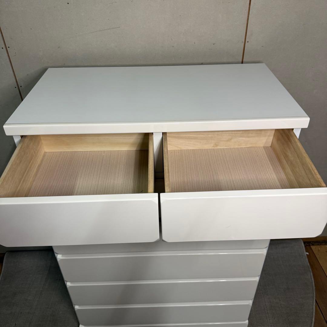 【738】【美品】ホワイト 6段チェスト