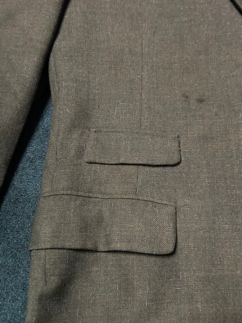 断捨離系さま専用 50'S ヴィンテージ スーツ 上下セット ネイビー カスリ柄