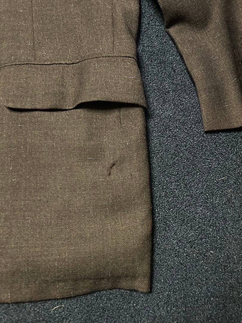 断捨離系さま専用 50'S ヴィンテージ スーツ 上下セット ネイビー カスリ柄