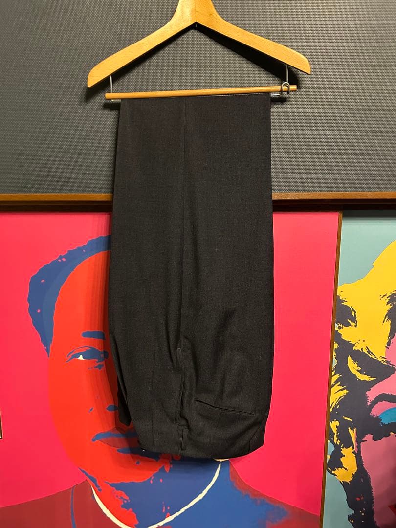 断捨離系さま専用 50'S ヴィンテージ スーツ 上下セット ネイビー カスリ柄