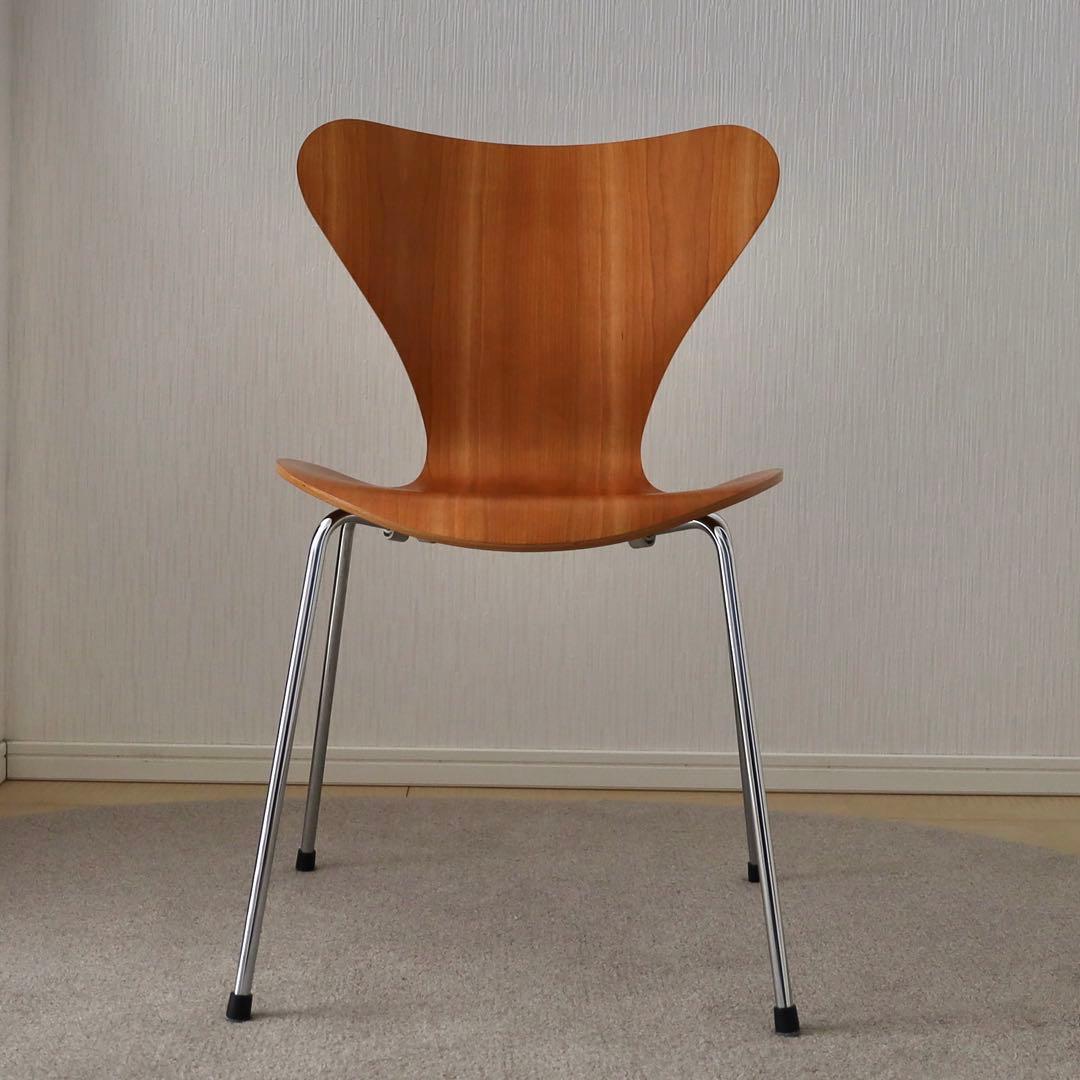 美品 フリッツハンセン社製 セブンチェア チェリー40