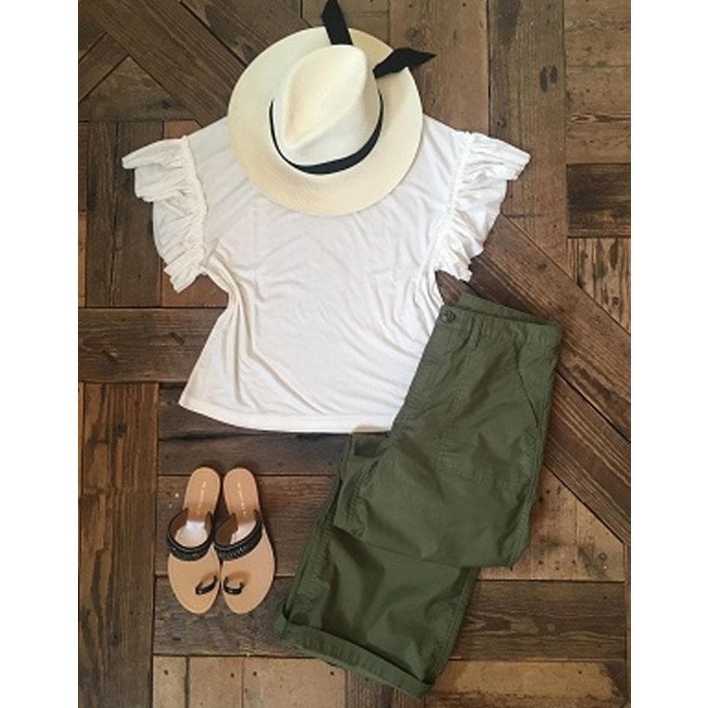 美品 CLOTH&CROSS ハグオーワー チノパン ストレッチ ベイカーパンツ