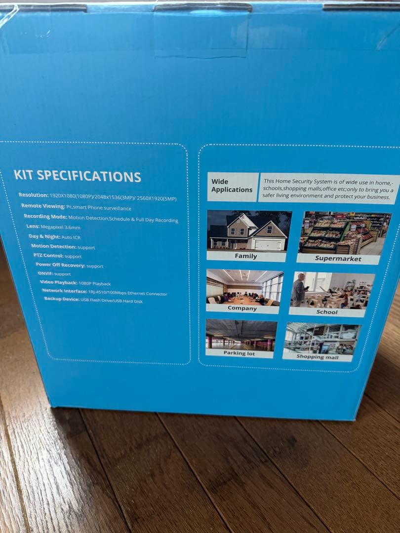 【新品　未開封】AIRBAN 500万画素 防犯カメラ 4台セット 1TB