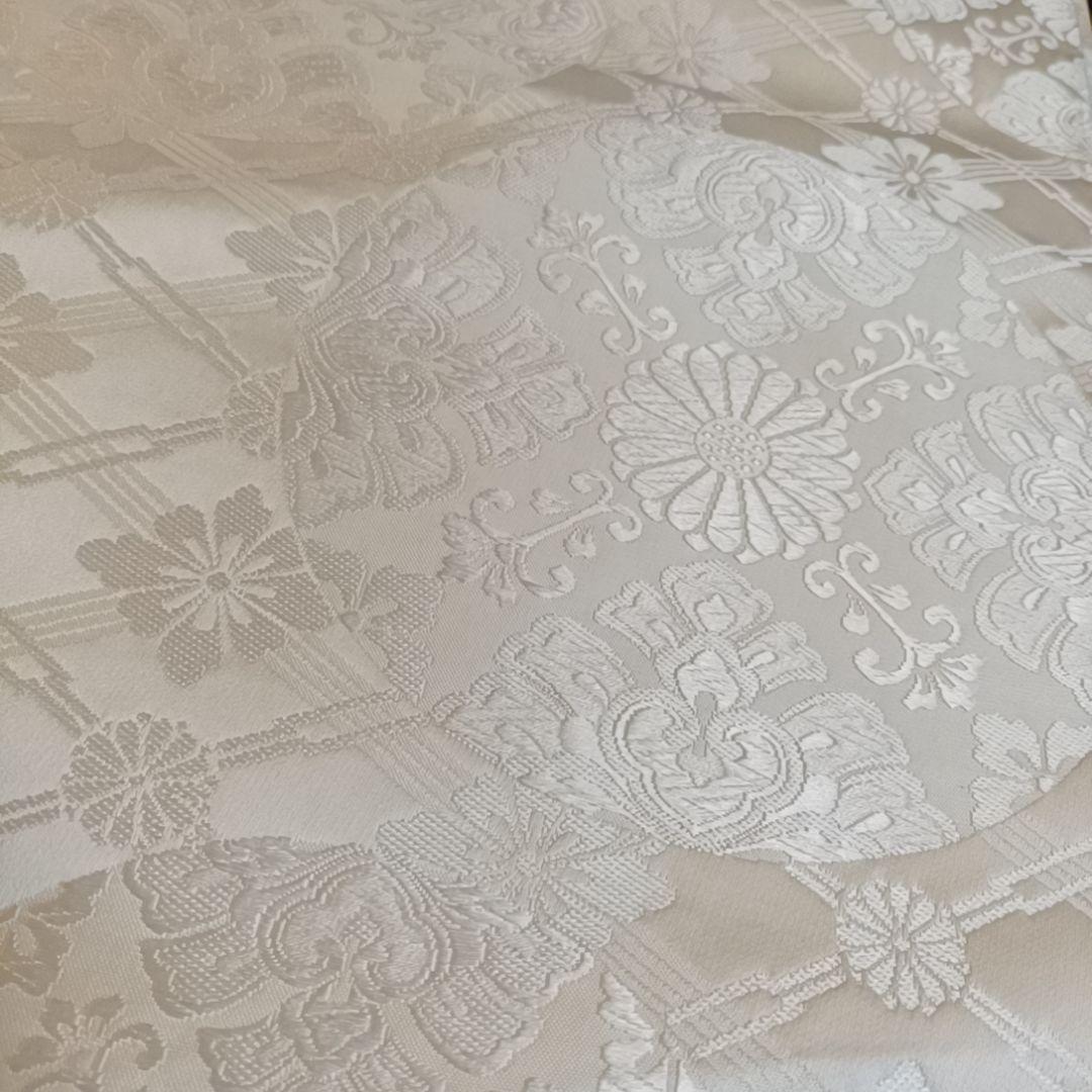 m*i様 LULU12 袋帯 花 花輪 白 オフホワイト 上品 人気