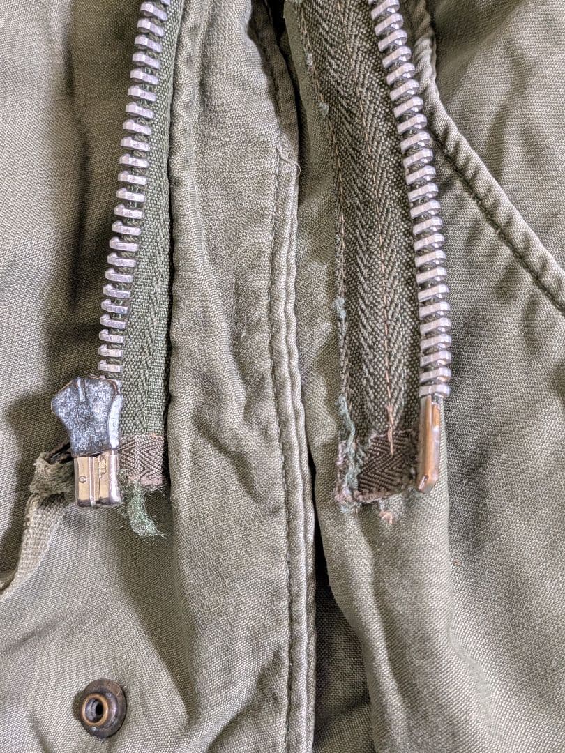 60s US ARMY M-65 2nd アルミジップ MEDIUM