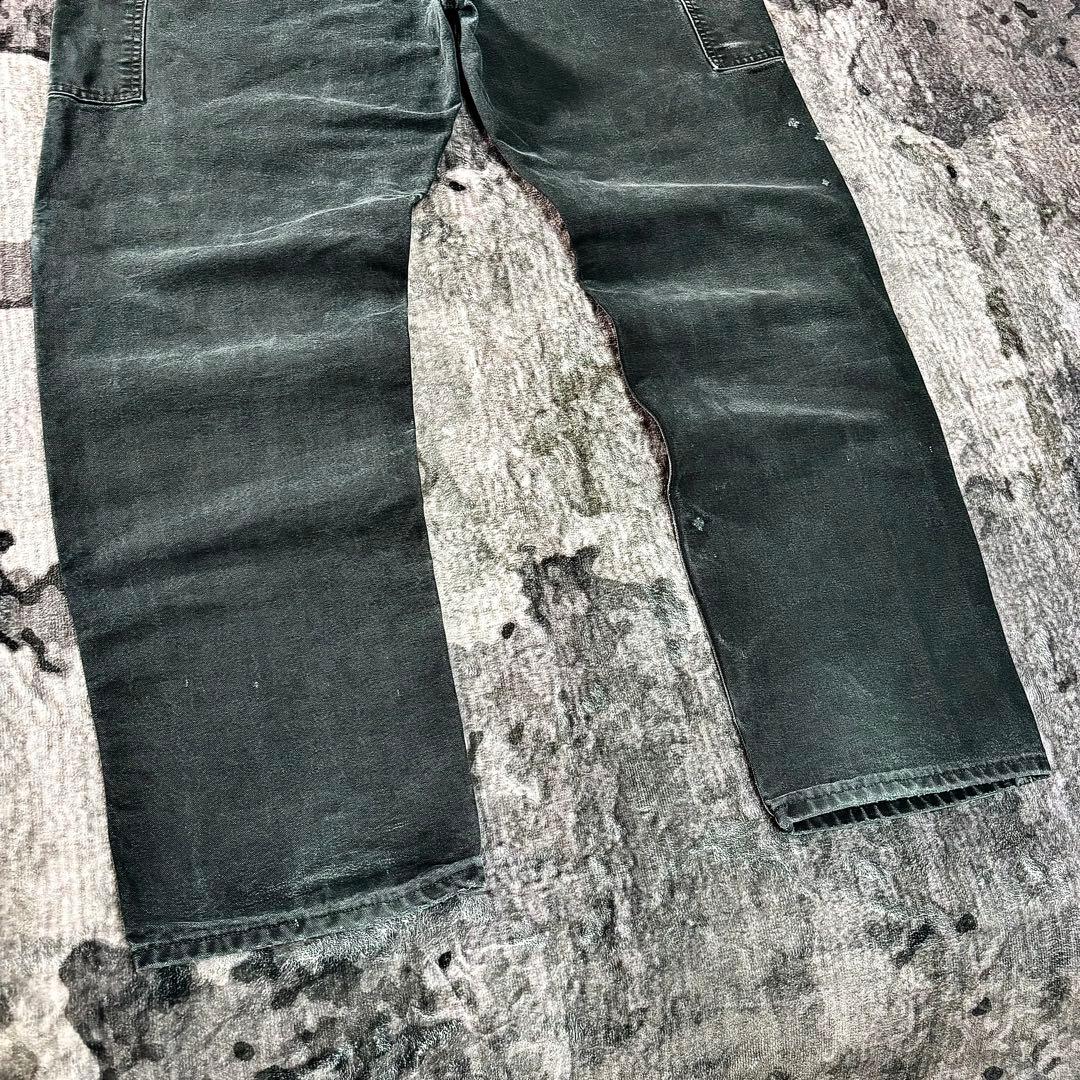 コメ欄セール！フェードブラック ダメージ×ペンキ 雰囲気系 ダブルニー 一点物