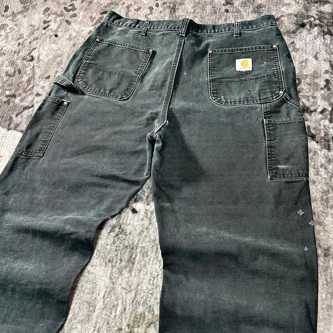 コメ欄セール！フェードブラック ダメージ×ペンキ 雰囲気系 ダブルニー 一点物