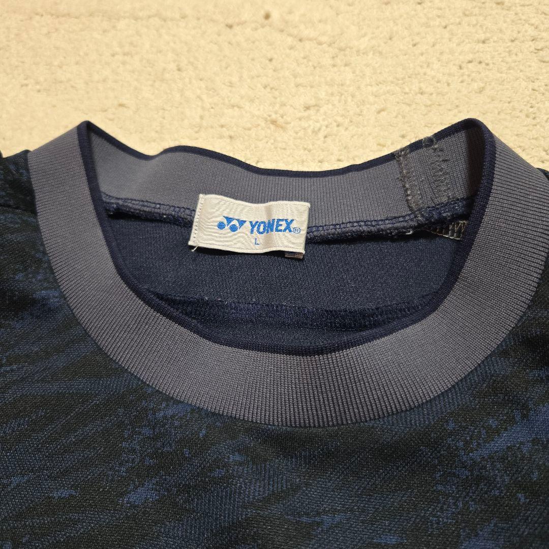 【L】YONEX 日本代表 練習用シャツ ブラック ゲームシャツ バドミントン