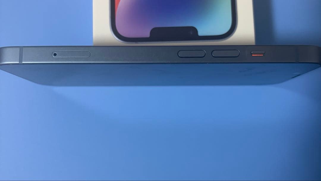 Apple iPhone 14 ブルー 本体 元箱付き説明書•充電コード付属なし