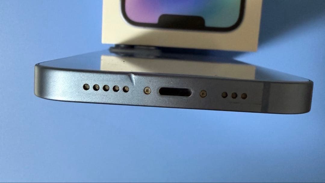 Apple iPhone 14 ブルー 本体 元箱付き説明書•充電コード付属なし