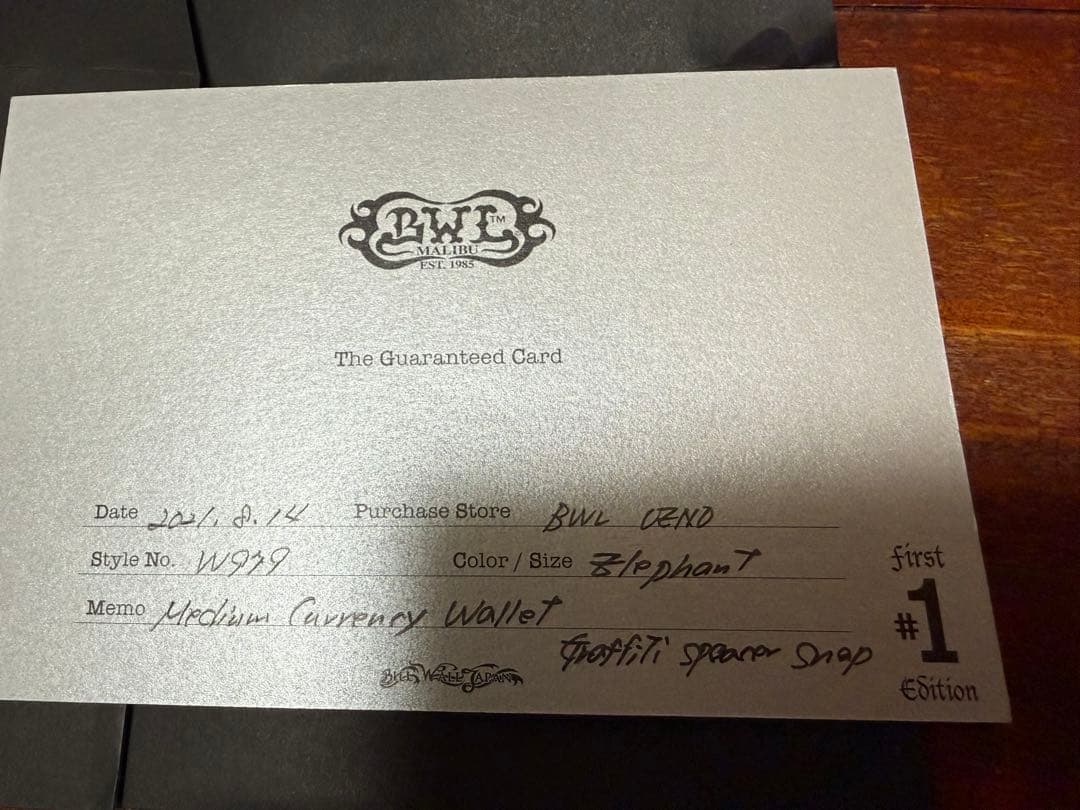 bwl ミドルカレンシーウォレット　美品‼️