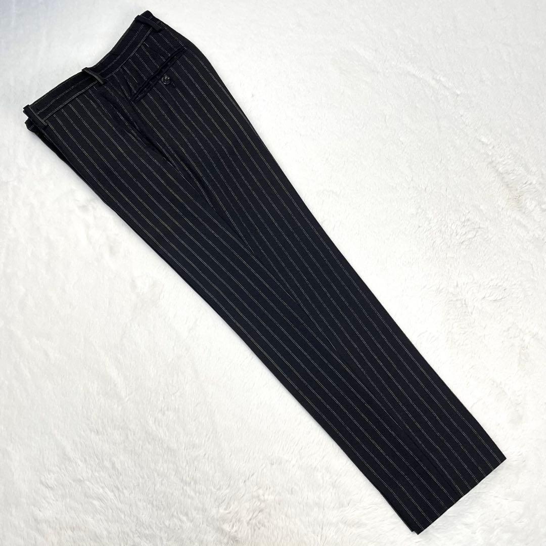 極美品 BOGLIOLI カシミヤ混 トラックストライプ スーツ 44