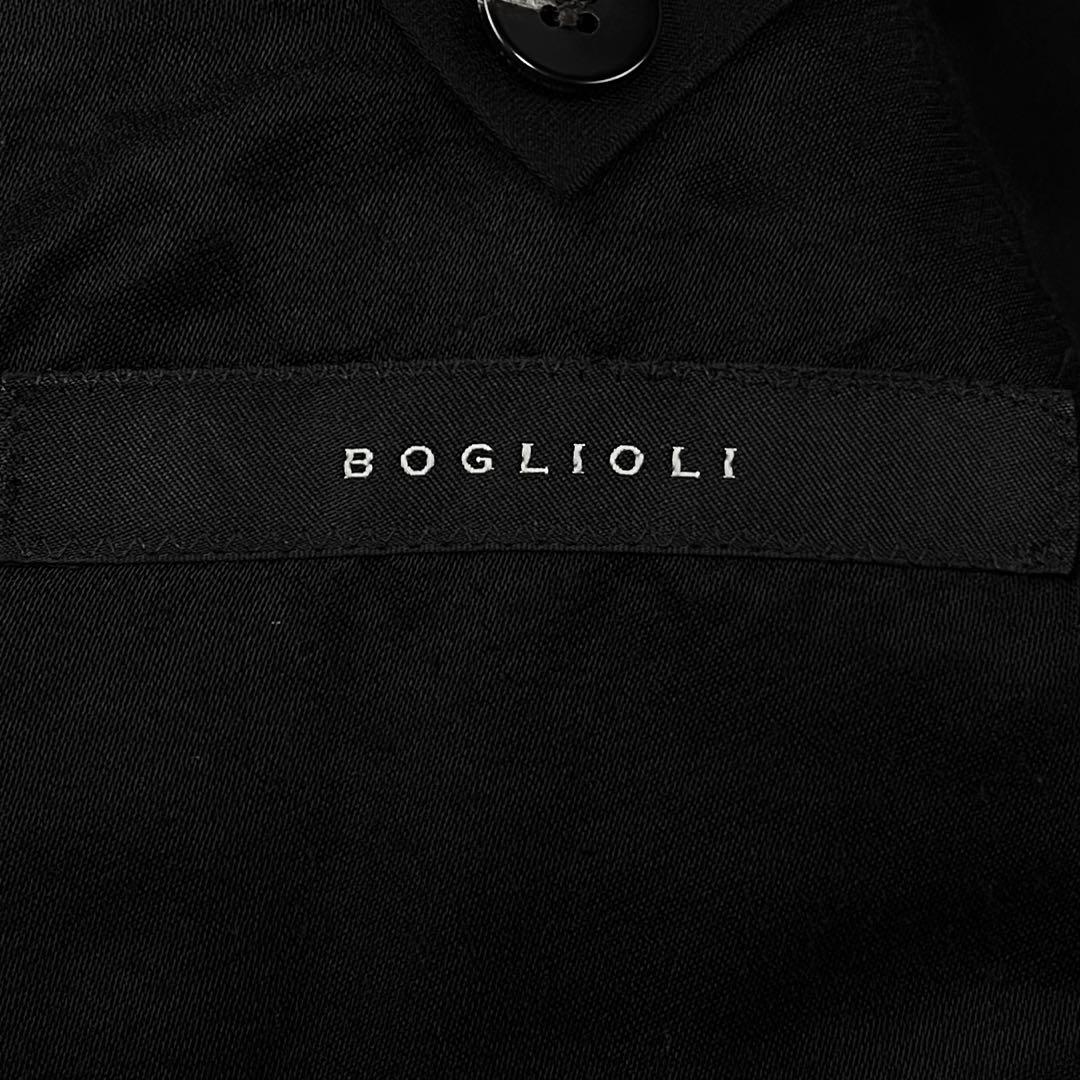 極美品 BOGLIOLI カシミヤ混 トラックストライプ スーツ 44