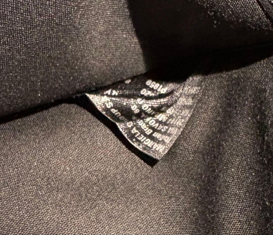 マルジェラ ブラックレザー 二つ折り財布