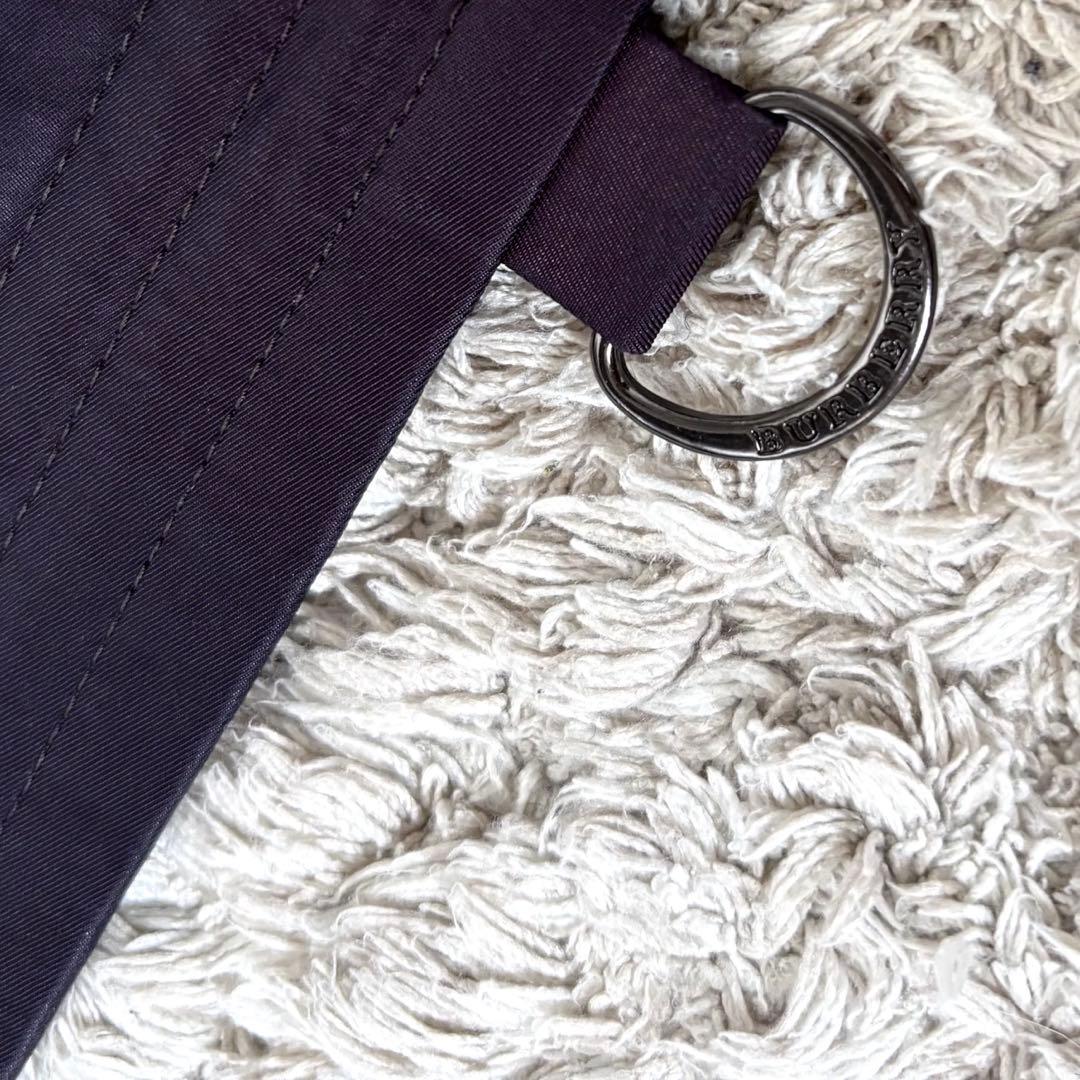 【美品✨】希少！バーバリーロンドン　ロングコート　ファー　キルティング　パープル