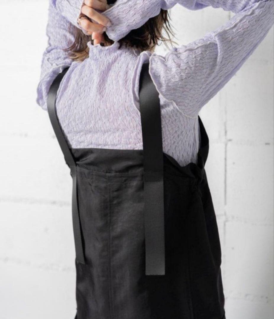 Anogh アノフ★ジャンパースカート オールインワン 黒