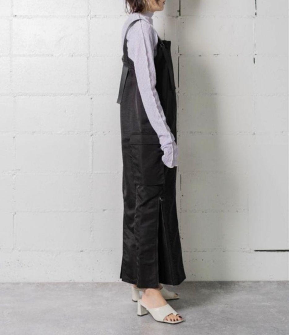 Anogh アノフ★ジャンパースカート オールインワン 黒