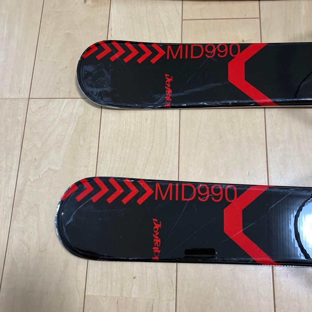 MID990 スキー 黒 赤 ビンディング付き 約100cm