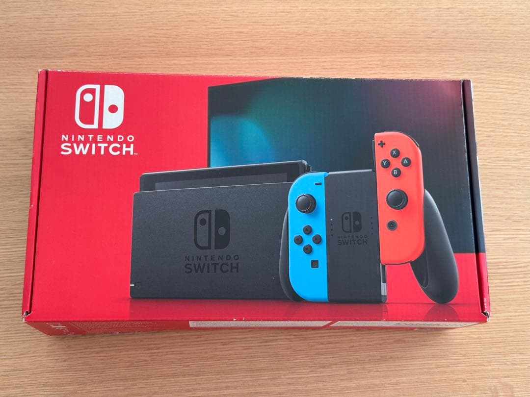 【美品】Nintendo Switch 本体 青/赤 Joy-Con 大人使用