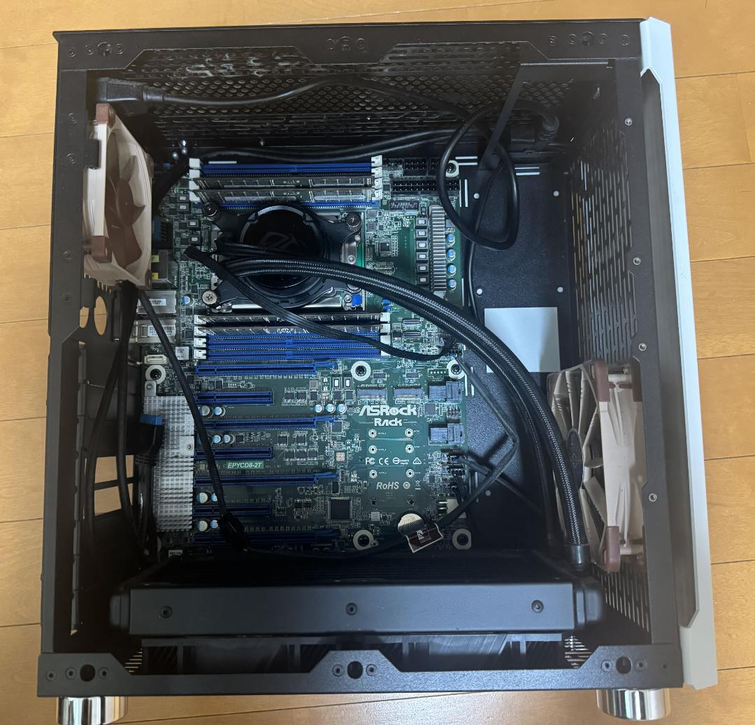 デスクトップPC EPYC7702P(64コア128スレッド) メモリ