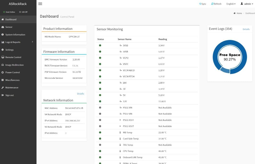 デスクトップPC EPYC7702P(64コア128スレッド) メモリ