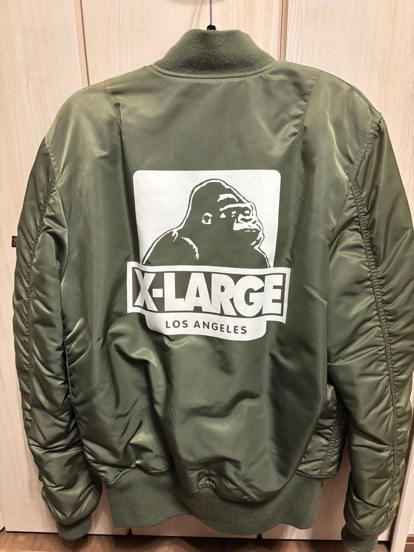 別注完売品X-LARGE ALPHA コラボMA-1 美品　1月12日まで出品