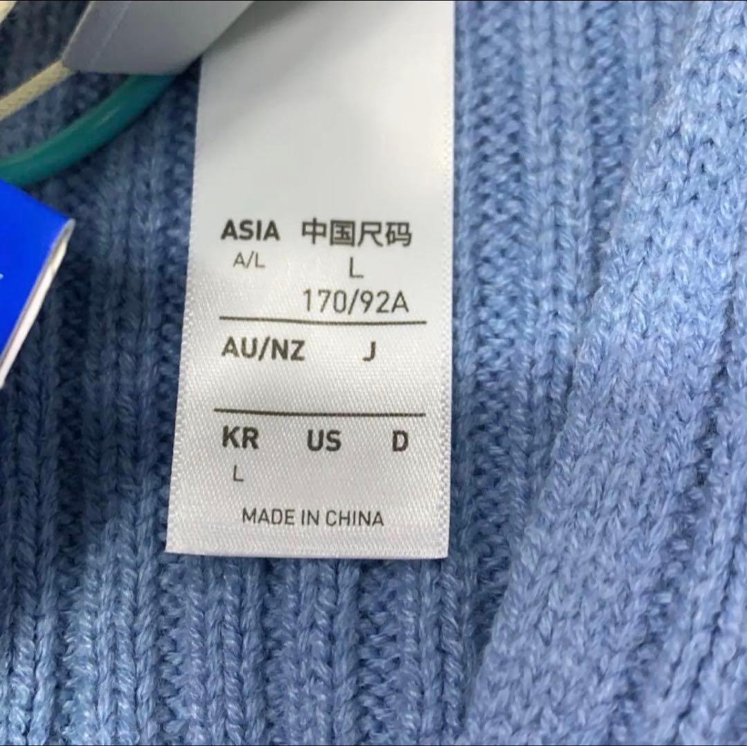 海外限定M Adidasジップアップ ニットジャケット KF0719