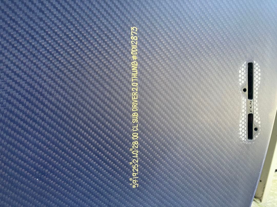 送料込　美品ロストカーボンボード　サブドライバー2.0 5.9 28リットル