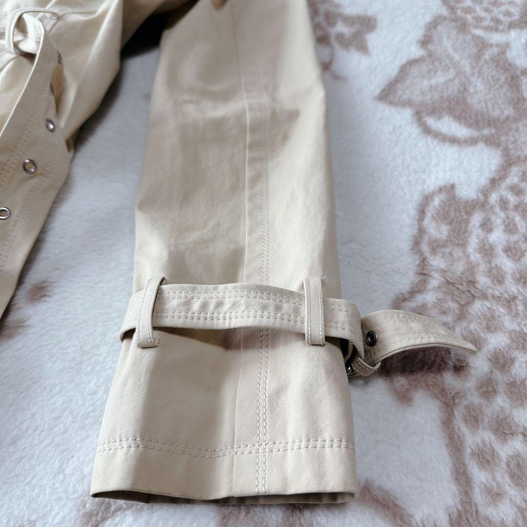 バーバリーブルーレーベル ノバチェック ショートトレンチコート ベルト 40