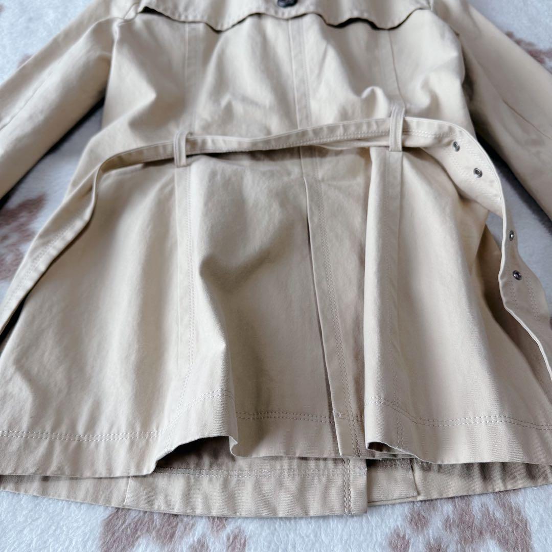 バーバリーブルーレーベル ノバチェック ショートトレンチコート ベルト 40