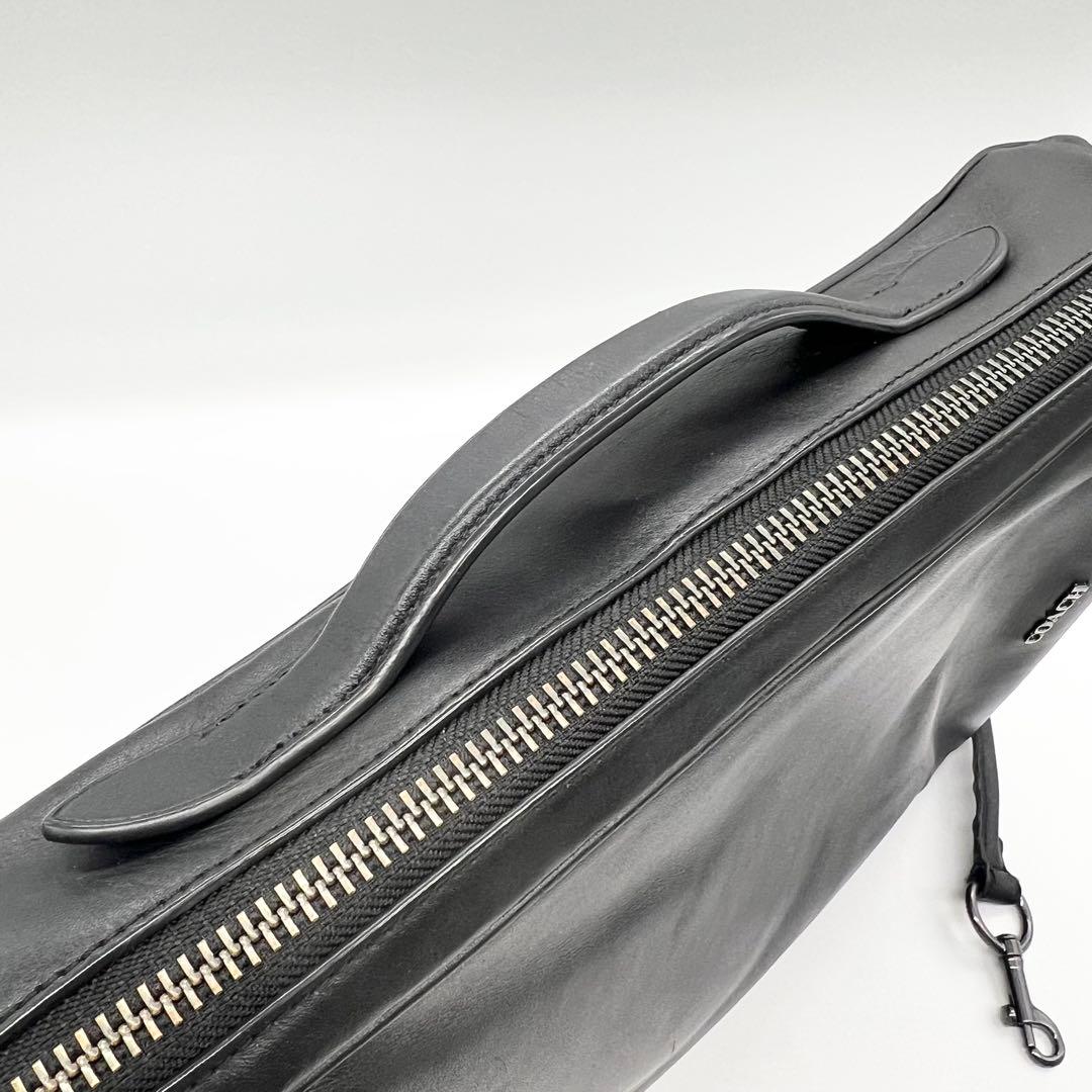 COACH　グラハム　バックパック　3way　ビジネス　レザー　ブラック　A4