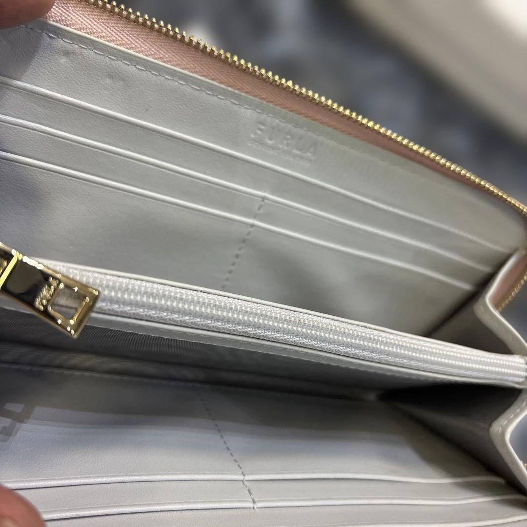 フルラ長財布 BABYLON XL ZIP AROU 花柄 ピンククリーム未使用