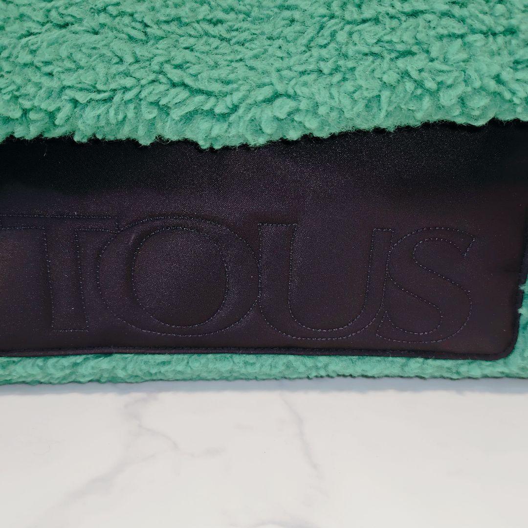 TOUS トウス シープスキン ラージクロスボディバッグ グリーン