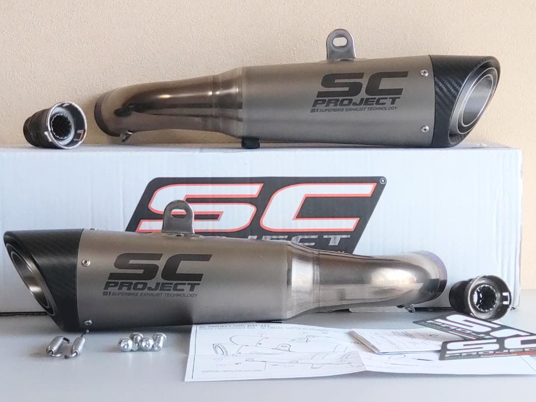 ★SC Projectマフラー ハイパーモタード950＋消音インナーサイレンサー