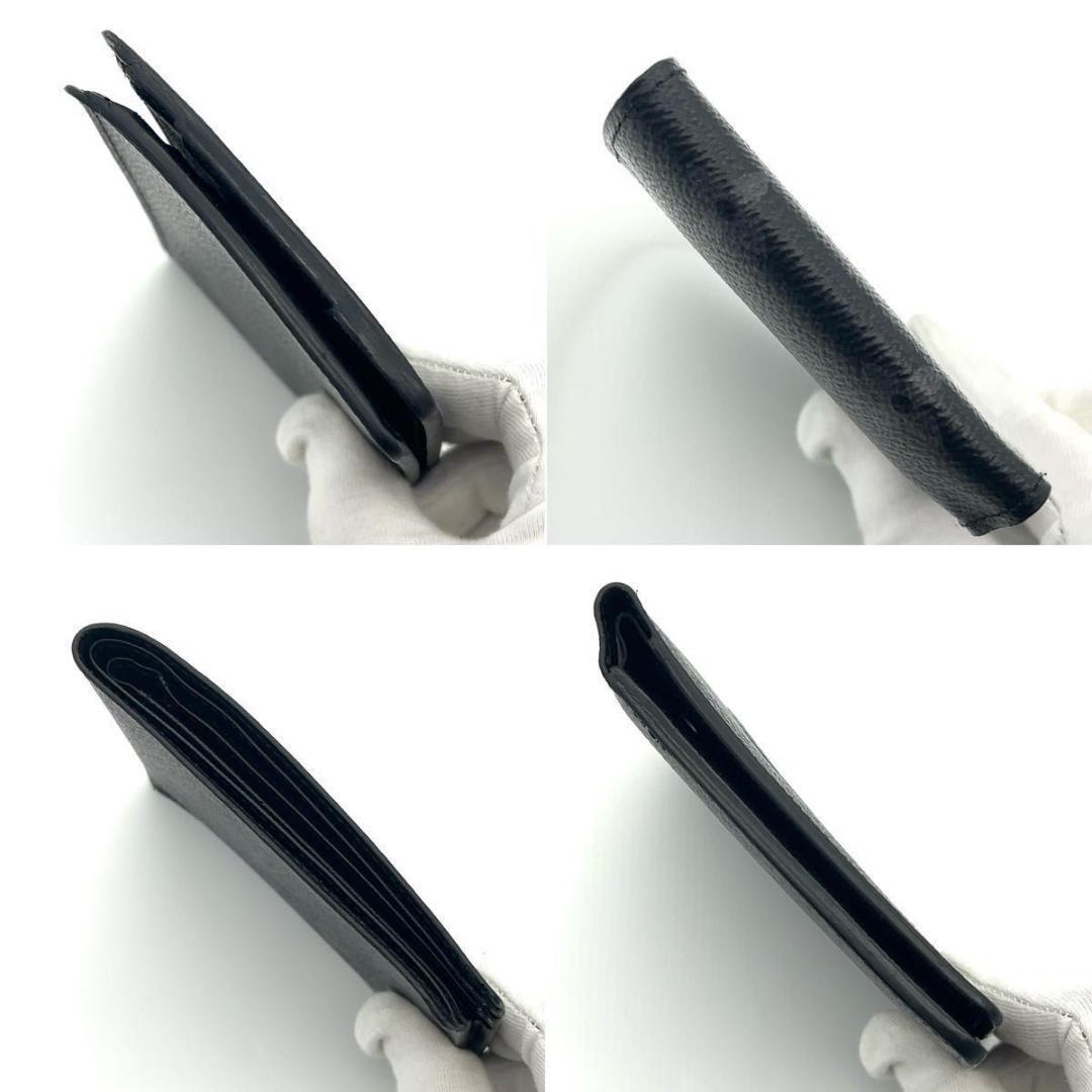 ルイヴィトン エクリプス 二つ折り財布 ミュルティプル 札入れ ブラック