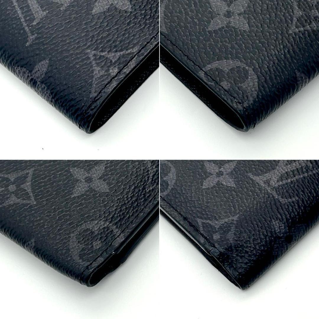 ルイヴィトン エクリプス 二つ折り財布 ミュルティプル 札入れ ブラック