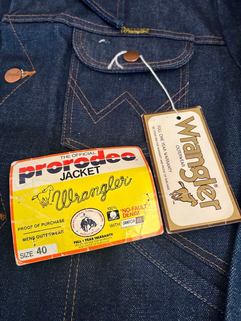 Wrangler 80's USA製デニムジャケット サイズ40 デッドストック