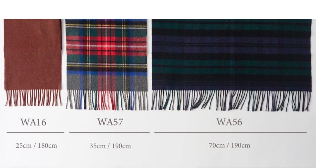 【Johnstons】　未使用に近い ジョンストンズ　マフラカシミヤ　WA57