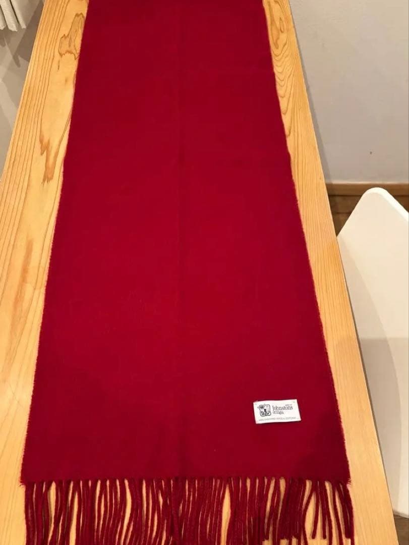 【Johnstons】　未使用に近い ジョンストンズ　マフラカシミヤ　WA57