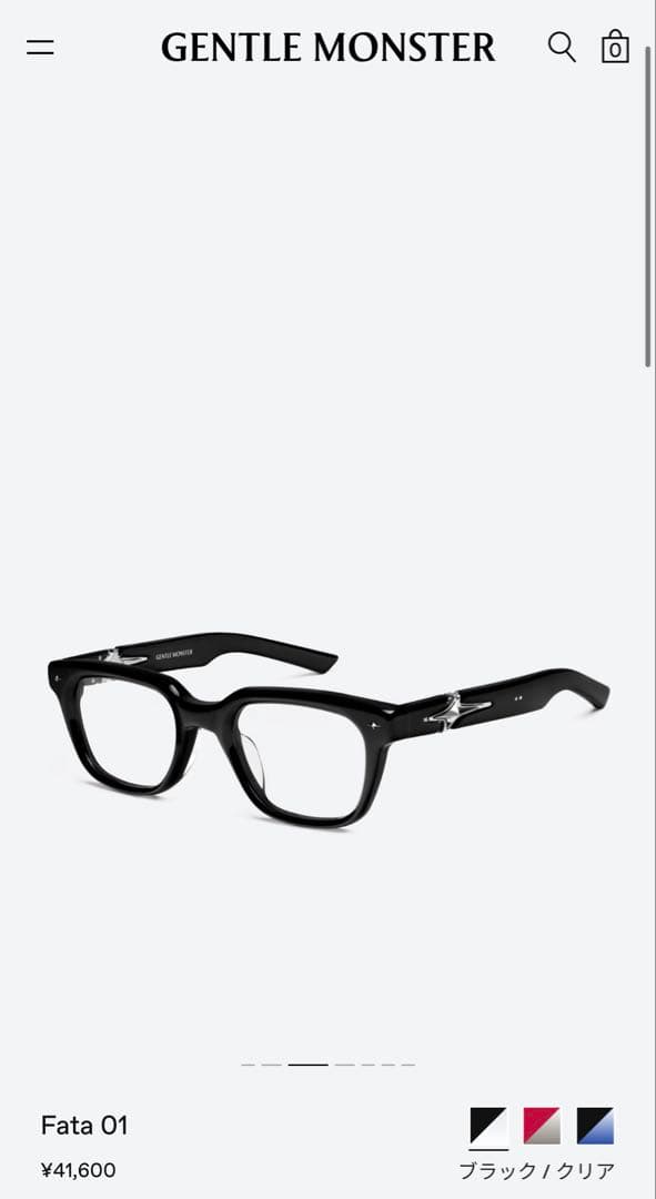 【即完品】gentle monster fata01 ブラック　付属品完備