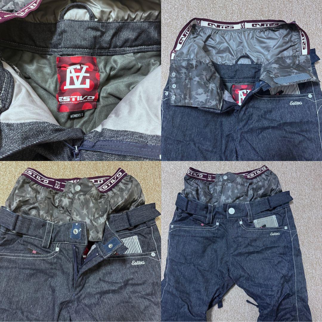 【超美品】エスティボ　スノーボードウェア上下セット 【Sサイズ】