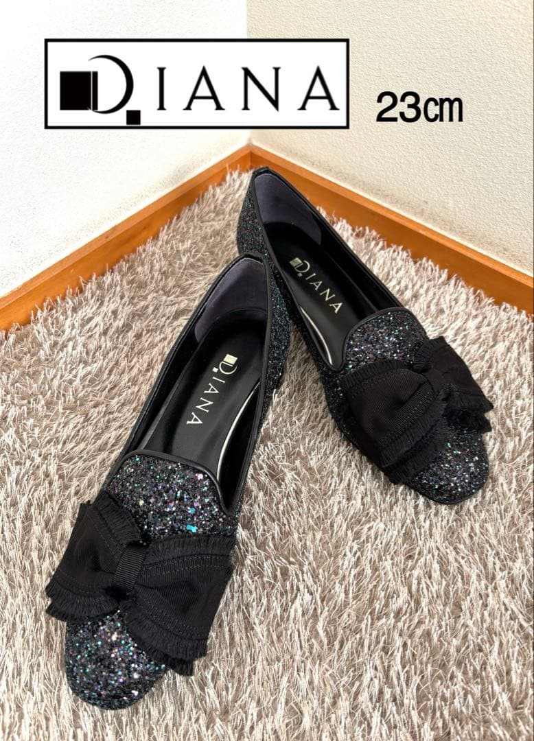 ❤️DIANA❤️グリッター ビジューソールフラットシューズ 23㎝ 新品未使用