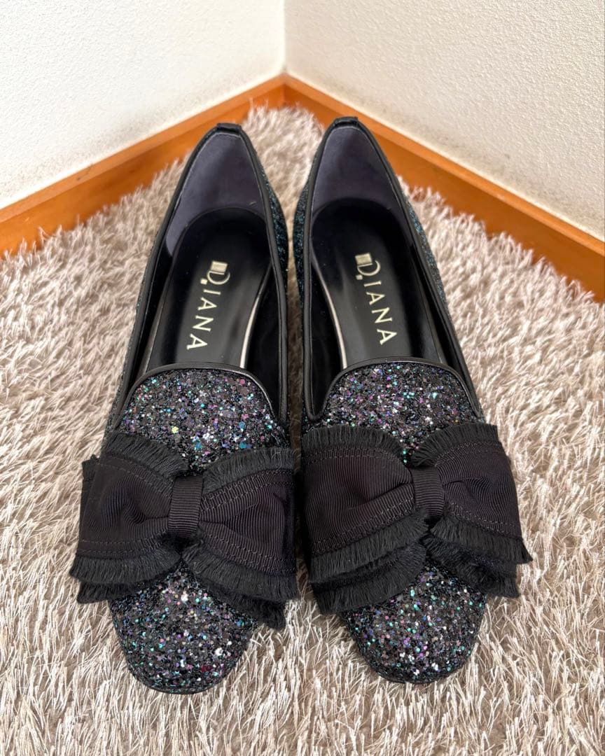❤️DIANA❤️グリッター ビジューソールフラットシューズ 23㎝ 新品未使用