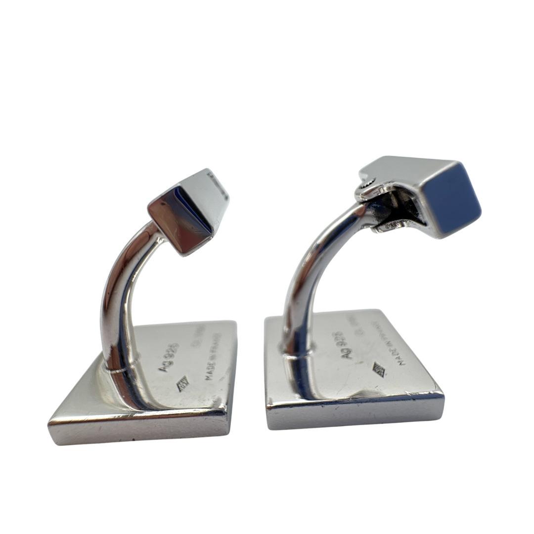 ルイヴィトン M65054 カフス ダミエ ブトン ドゥ マンシェット シルバー