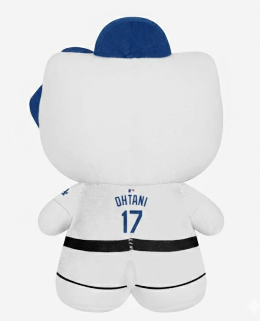 ハローキティー × ドジャース 大谷翔平 背番号 17 フック付き 高さ12cm