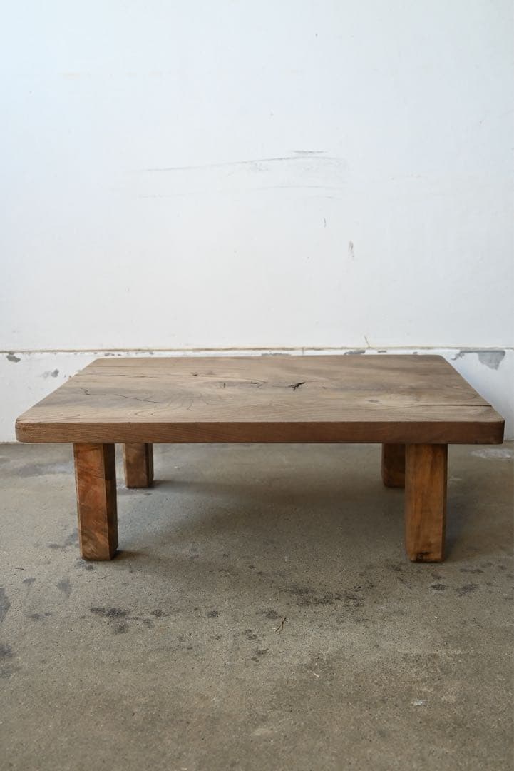 アンティーク 古家具 古道具 無垢材 座卓 ローテーブル 展示台 花台 欅